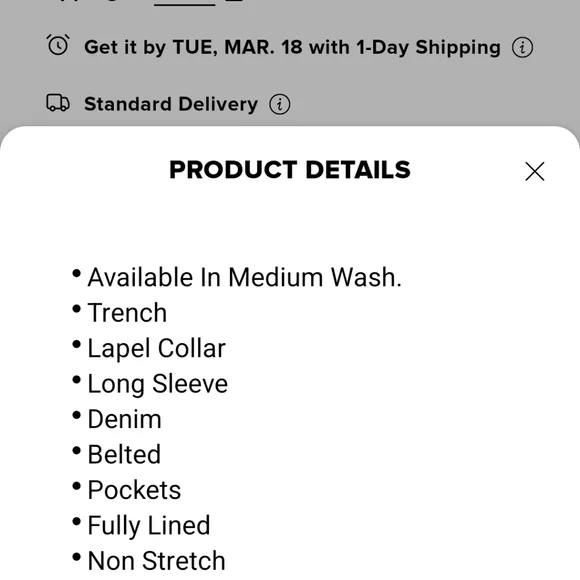 Blue Denim Long Coat Fashion Nova - Picture 5 of 5